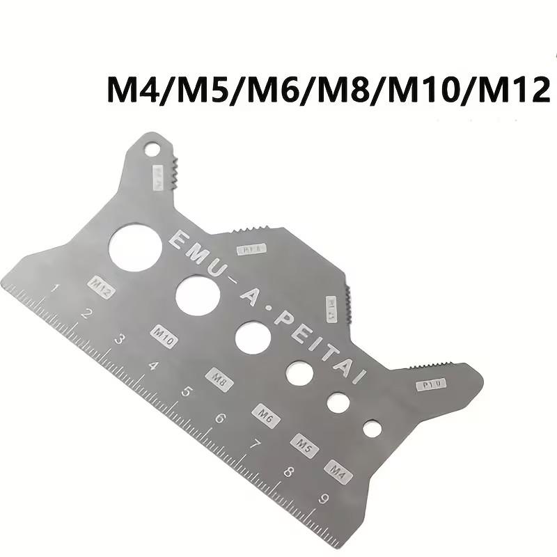 Stainless Steel Screw & Bolt Measuring Caliper, Precision Thread Gauge with Micrometer Scale, Durable Industrial Measurement Tool