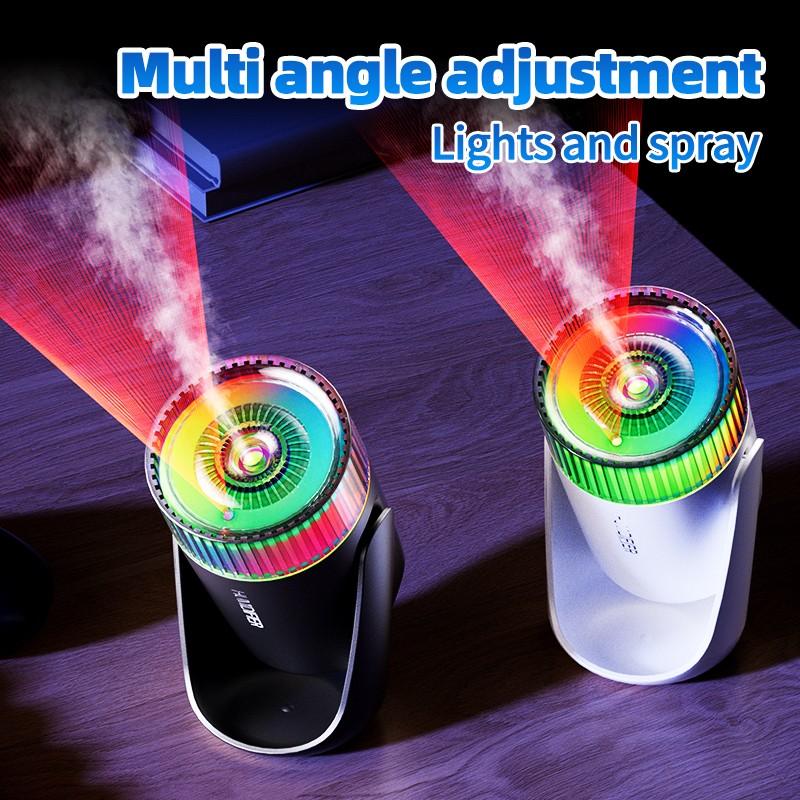 New Starry Humidifier, Silent Operation, Seven-Color Night Light, Fine Visible Mist, Can Be Used as Aromatherapy Machine, Suitable for Living Room, Bedroom, Office, Car