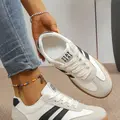 Women's Casual Shoes Aesthetic Running Sneaker Spring & Fall Elegant Fashion Round Toe Low Top Lace-Up Versatile Outdoor Running Shoes