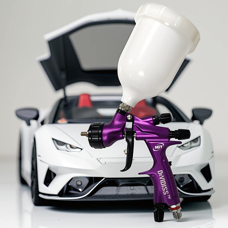 DeVidiss Hvlp Ngt Pro Te20 Lite Spray Gun Kit, Professional 1.3mm Nozzle, Car Paint Application, Comfortable for All Car Paints