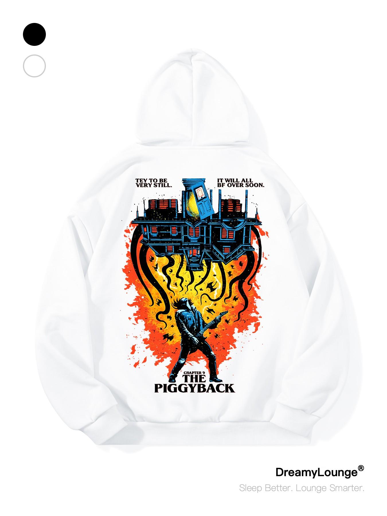 Stranger Things Eleven Graphic Hoodie, Loose-Fitting Casual Sweatshirt, Breathable Fall & Winter Wear, Home & Outdoor Use, Graphic Print Hoodie