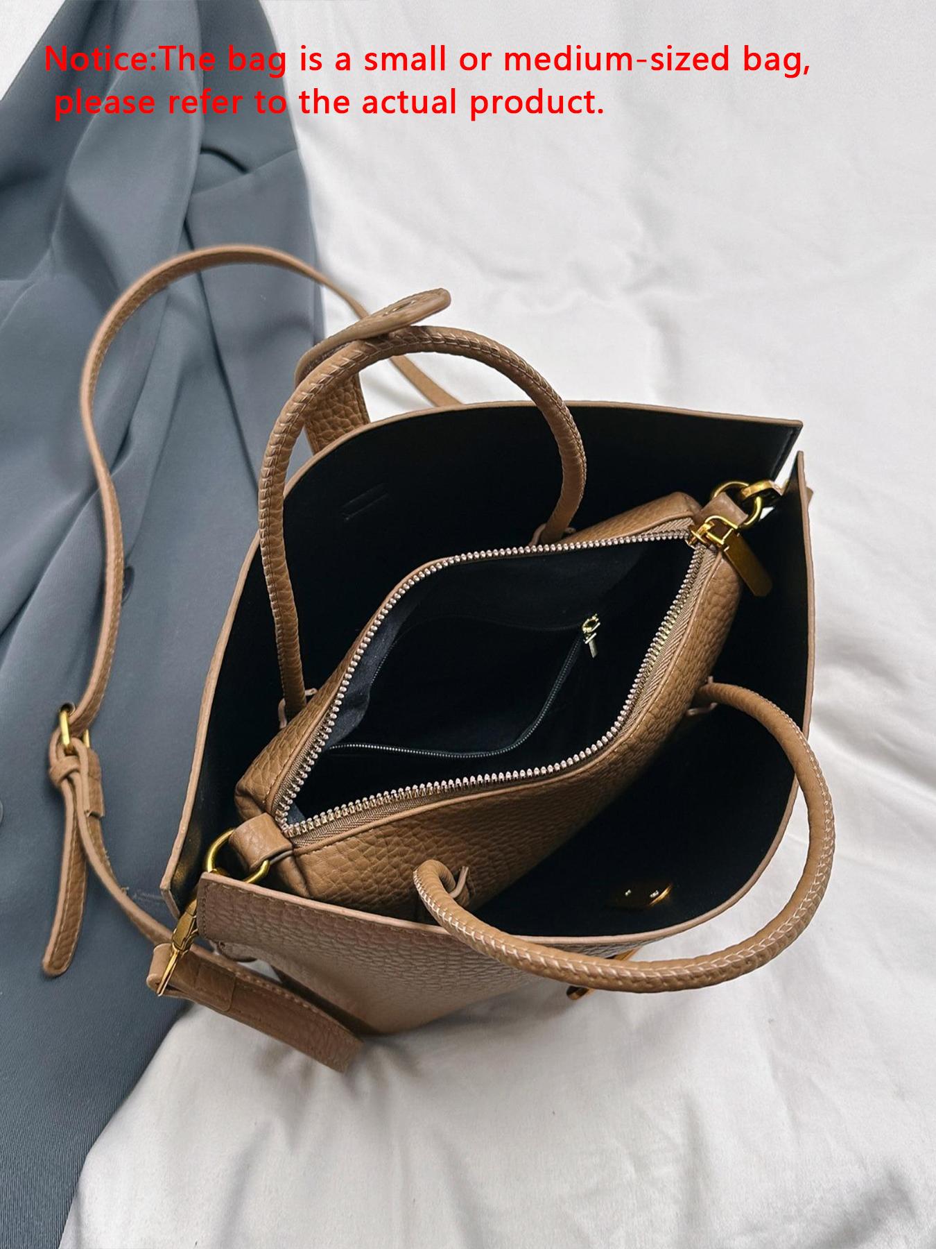 25 fall&winter Women's Elegant Solid Color Handbag, Fashionable Crossbody Bag for Daily Used, Casual Trendy Versatile High-quality Daily Commuting Bag