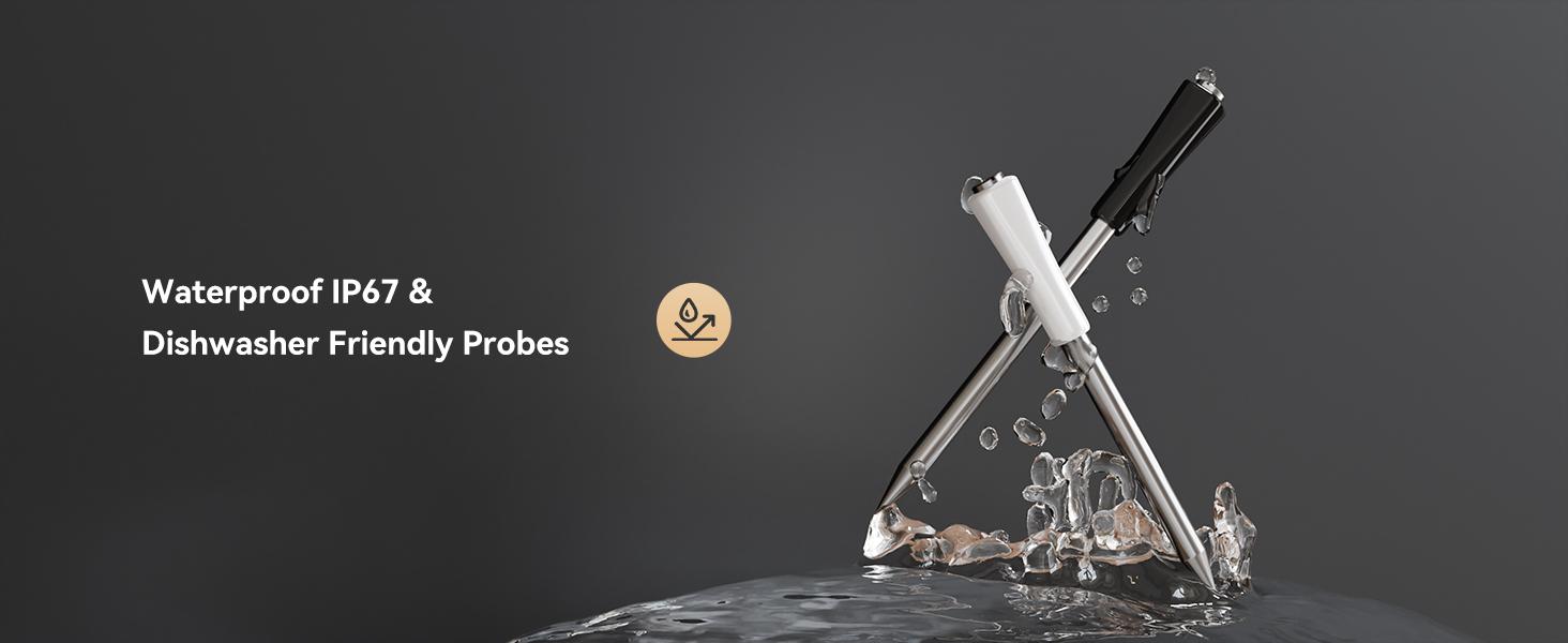 INBKIRD meat thermometer,WIFI wireless thermometer, suitable for cooking, magnetic suction,intelligent temperature alarm, kitchen tools,Holiday Gifts-TikTokShopHolidayHaul