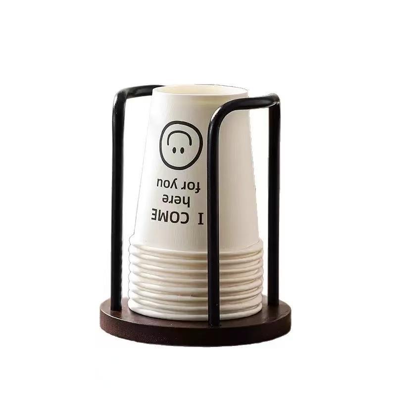 Practical Paper Cup Holder for Home and Coffee Shop, Multi-Functional Dispenser for Disposable Cups, Ideal for Storing Milk Tea and Coffee