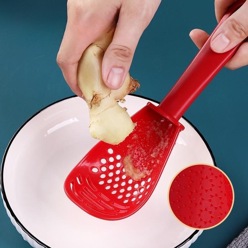 2pcs Multifunctional Kitchen Cooking Spoon, All-In-One Gadget for Grating, Mashing, Beating & Separating, Essential Kitchen Tool, Cooking Spoons Set