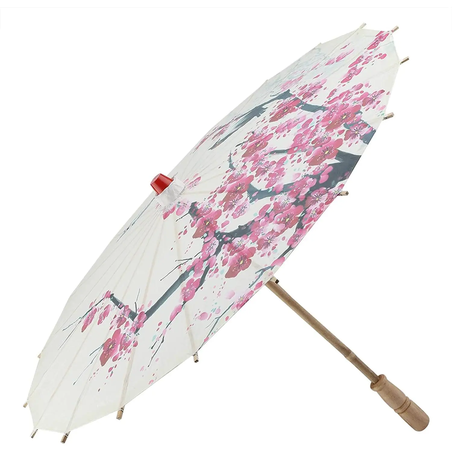Chinese Japanese Oiled Paper Umbrella,Handmade Oiled Papers Umbrellas Parasol Plum Blossoms Umbrella for Wedding Decor Art Party Photography Props Classical Dance Costume Cosplay Decoration