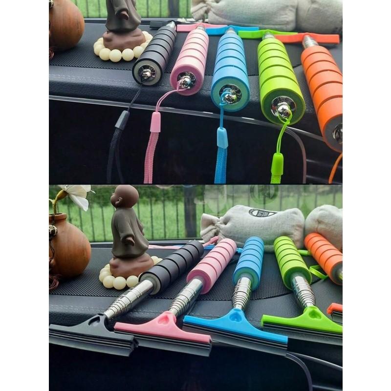 1pc Extendable Windshield Cleaner, Portable Car Mirror Scraper, Raindrop Remover, Side View Mirror Blade, Rearview Mirror Scrubber