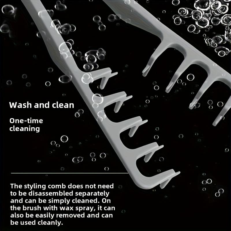 Men's Hair Styling Tool Two-In-One Folding Comb + Puffiness Toothed Styling Comb, Root Lift & Concealment, Perfect Holiday Gift for Guys