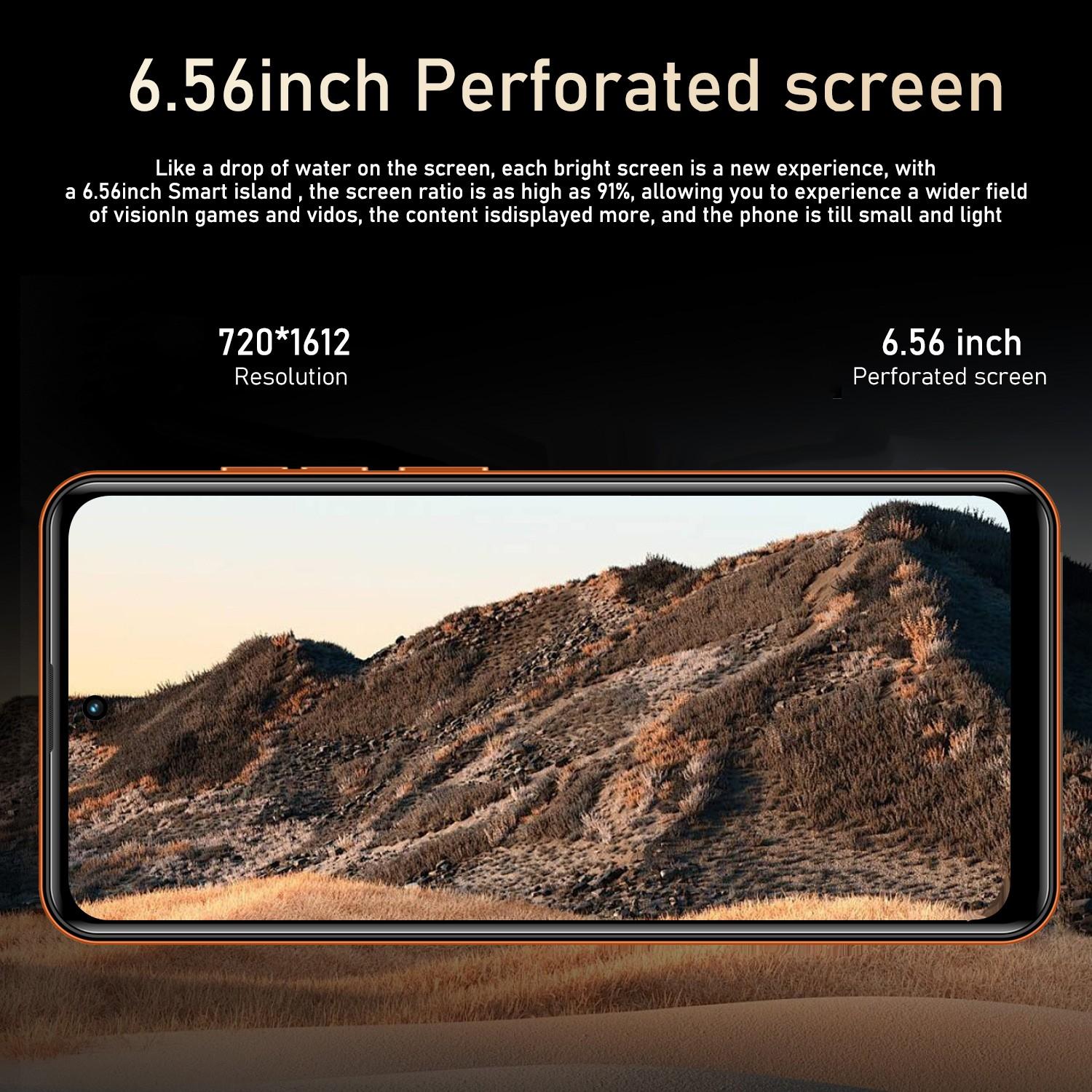 Fuffi M17 Pro Large Screen Smartphone, 6.56-Inch HD Screen, 4GB RAM and 64GB ROM, 4G Network, Dual Sim, 5MP+13MP Camera, 3800mAh Battery, Android System Global Smartphone