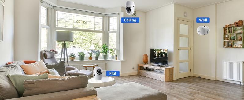 3MP Upgraded Smart WiFi Shaking Head Camera (White)|3 million pixels HD + human detection + dual-band WiFi + infrared night vision|Cloud storage/TF card + IP64 waterproof and dustproof 3MP Upgraded Smart WiFi Shaking Head Camera (White)|3 million pixels HD + human detection + dual-band WiFi + infrared night vision|Cloud storage/TF card + IP64 waterproof and dustproof