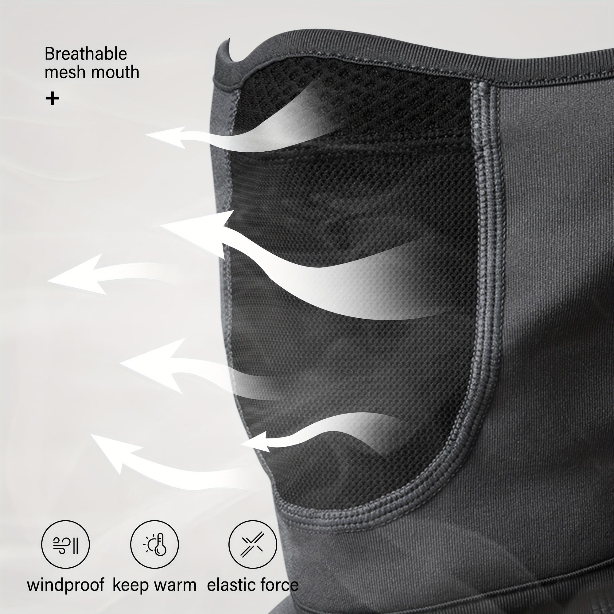 Unisex Windproof Balaclava Ski Mask, Warm Full Face Covering for Outdoor Snow Sports & Cold Weather Work, Men Women Winter Protective Gear