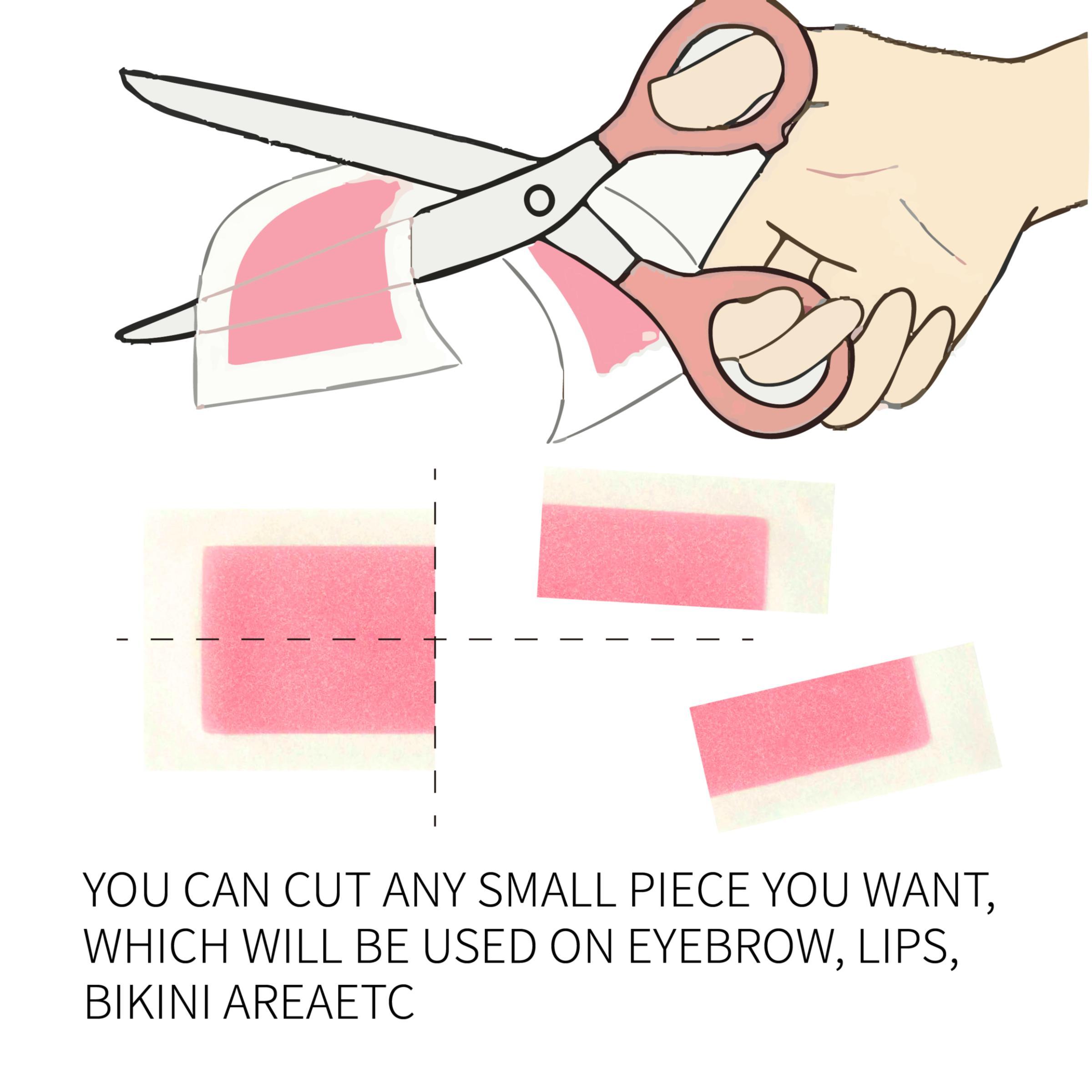 Body Wax Strips Hair Removal, Wax for Ingrown Hair Remover, Portable Body Waxing Strips, Suitable for Face, Underarms, Legs, Eyebrows, Mustaches, Bikini Area