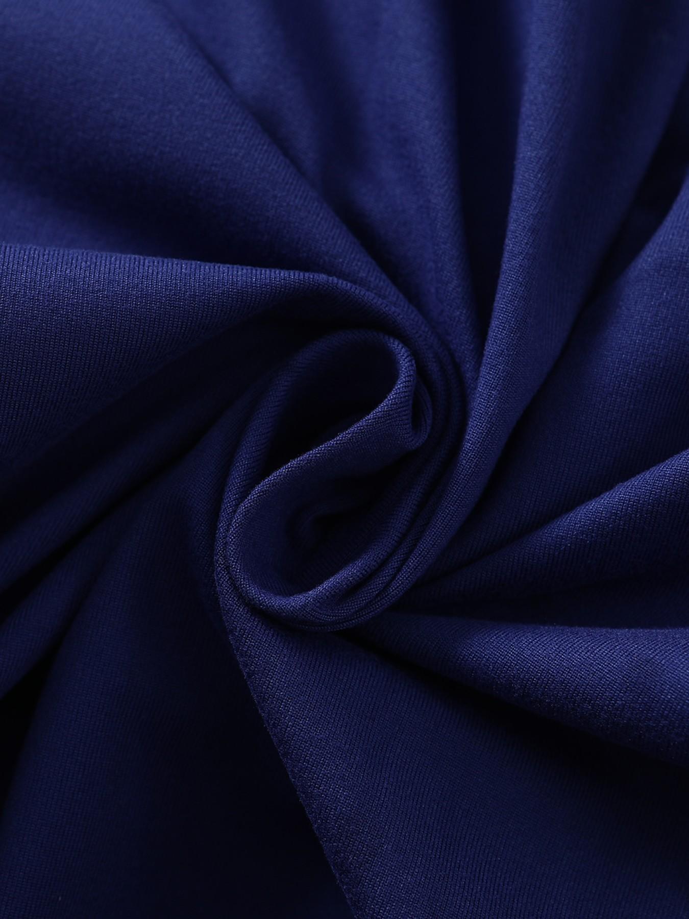 Women's Sapphire Blue Square Neck Camisole Top - Ruched Slim Fit Wide Strap Y2K Stylish Commuting Short Top