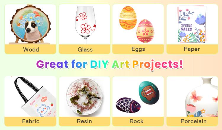 Acrylic paint marker pen, 12/24/36/48/60 Double-headed two-color acrylic paint marker pen, rock painting, wood, canvas, DIY acrylic paint art supplies. Drawing design, decoration and creative tools, Christmas gifts, Acrylic Paint Markers