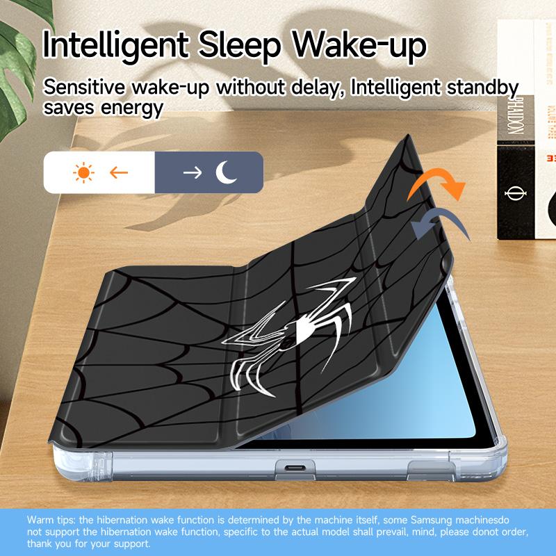 Spider Web Pattern Tablet Case, Tablet Casing, Soft Tablet Protective Cover with Pen Slot, Tablet Protector Compatible with iPad 10.2 Inch, Samsung Tab S7/S8 11 Inch, Huawei, Xiaomi