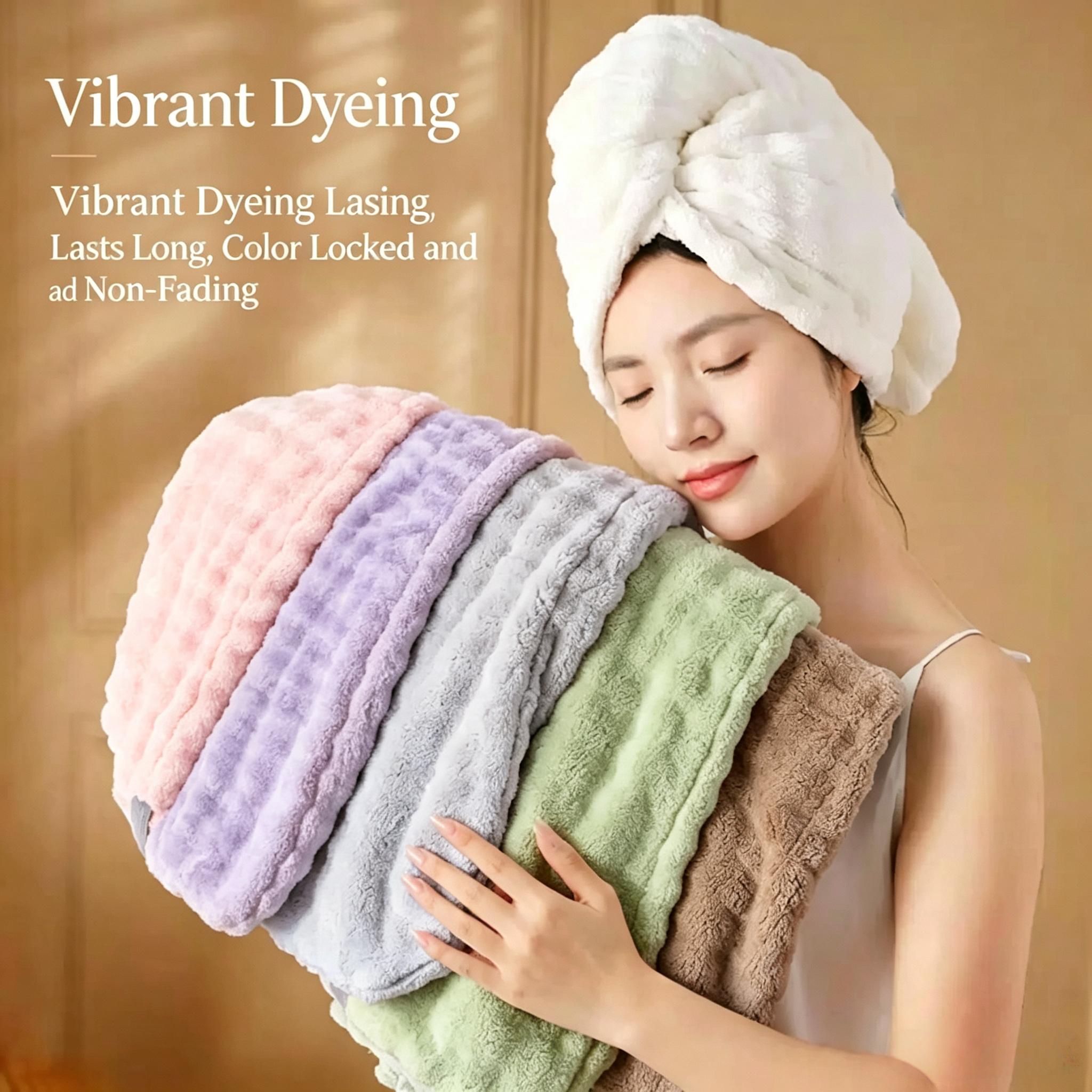 Women's quick-dry hair towel, absorbent and thickened, new style shower cap towel head wrap
