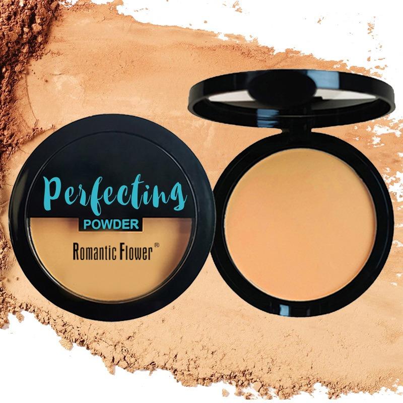 Dark powder single layer matte waterproof concealer makeup with powder puff