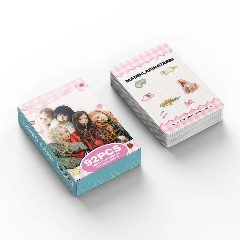 92PCS Korean Hot Idol New Album "MAMIHLAPINATAPAI" HD Lomo Cards YUNAH MINJU MOKA WONHEE IROHA High Quality Small Cards