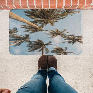Personalized Doormat 16 x 24 in Custom Your Own Photo Logo Name Text Rug Carpet Non-Slip Durable Door mat for Home Garden Dorm Office Front Door Decoration