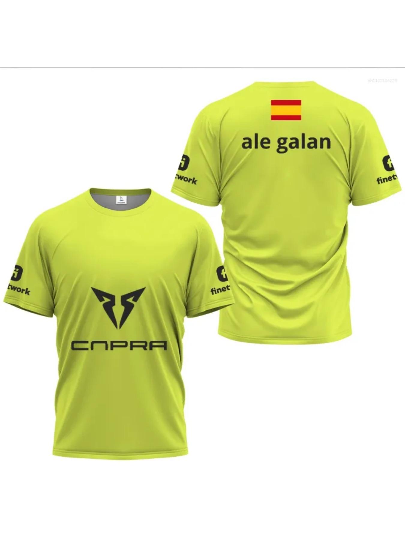 2026 Spring/Summer Men's T-Shirts, Men's Padel Sport Crew Neck T-Shirt, High Quality Breathable Summer T-Shirt, 3D Printed Outdoor Casual Loose T-Shirt