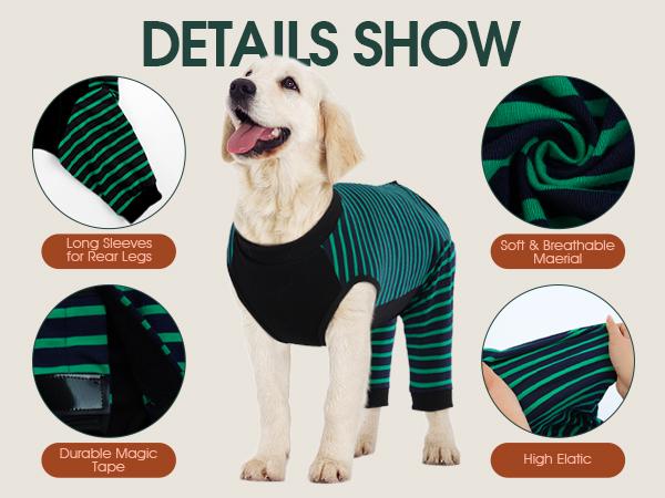 Kuoser Dog Recovery Suit, Anti Licking Dog Rear Leg Sleeve, Abdominal Dog Surgical Suit with Pants Cover Protect Wounds, Dog Elbow Protector Soft Dog Surgery Onesie Cone Alternative, Fuddle wuddle patch puppy Kuoser Dog Recovery Suit, Anti Licking Dog Rear Leg Sleeve, Abdominal Dog Surgical Suit with Pants Cover Protect Wounds, Dog Elbow Protector Soft Dog Surgery Onesie Cone Alternative, Fuddle wuddle patch puppy