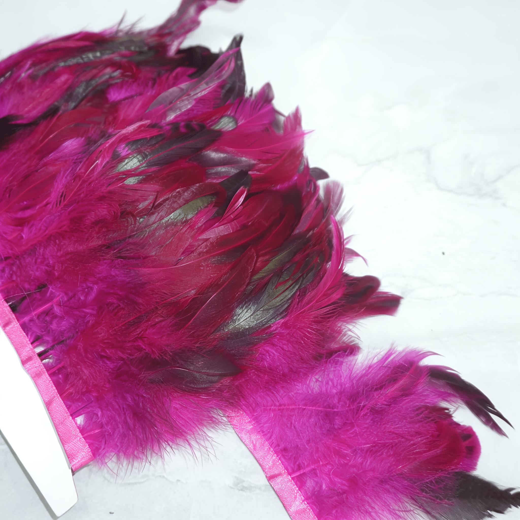 1.05m Colorful Artificial Rooster Tail Feathers for Wedding Stage Decoration DIY Handmade Skirt Edge Clothing Accessories