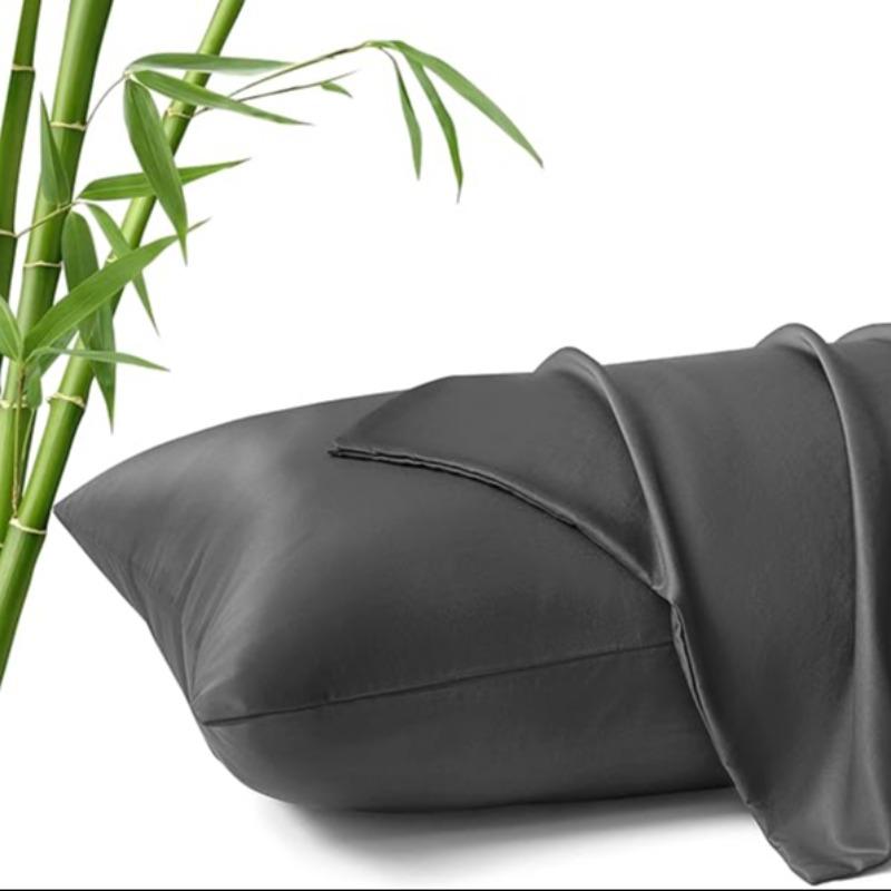 Cooling Pillowcase for Soft and Smooth Touch, Reduces Friction-Induced Breaks, Sleep Wrinkles, and Irritation, Gentle on Skin and Hair