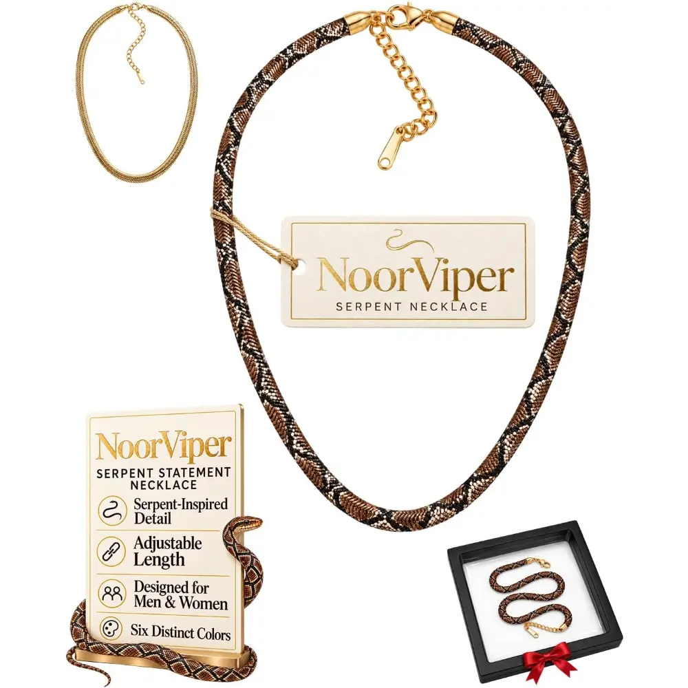 one NoorViper Necklace, NoorViper Serpent Statement Necklace one NoorViper Necklace, NoorViper Serpent Statement Necklace
