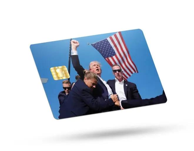 trump rally attack credit card skin