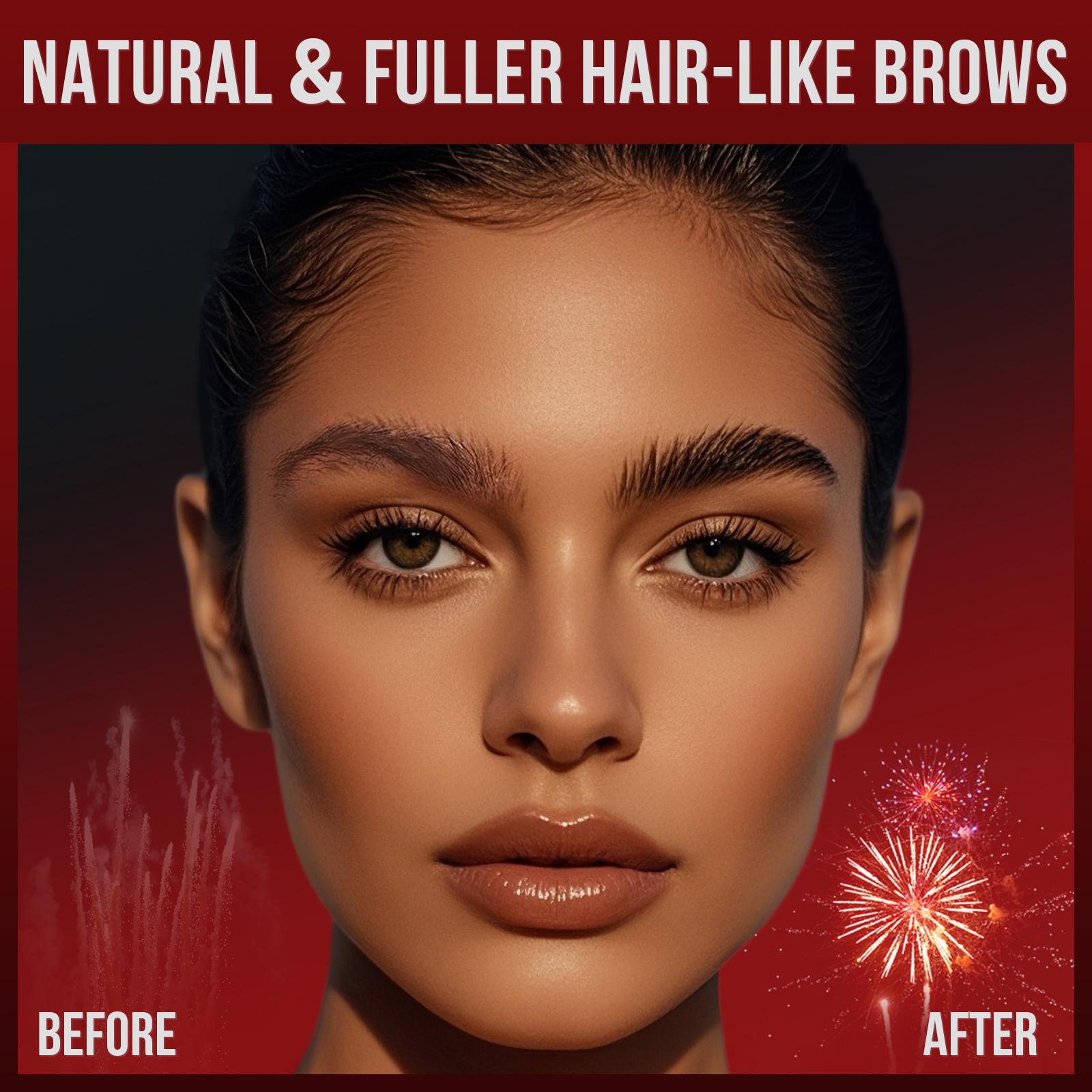 Vevivia Eyebrow Pencils for Women - Eyebrow Pen with Dual-Brush-Tip & Curved Tip for Natural Fuller-Looking Brows, Precise Hair-Like Strokes for All Brow Types, Last All-Day Brow Makeup