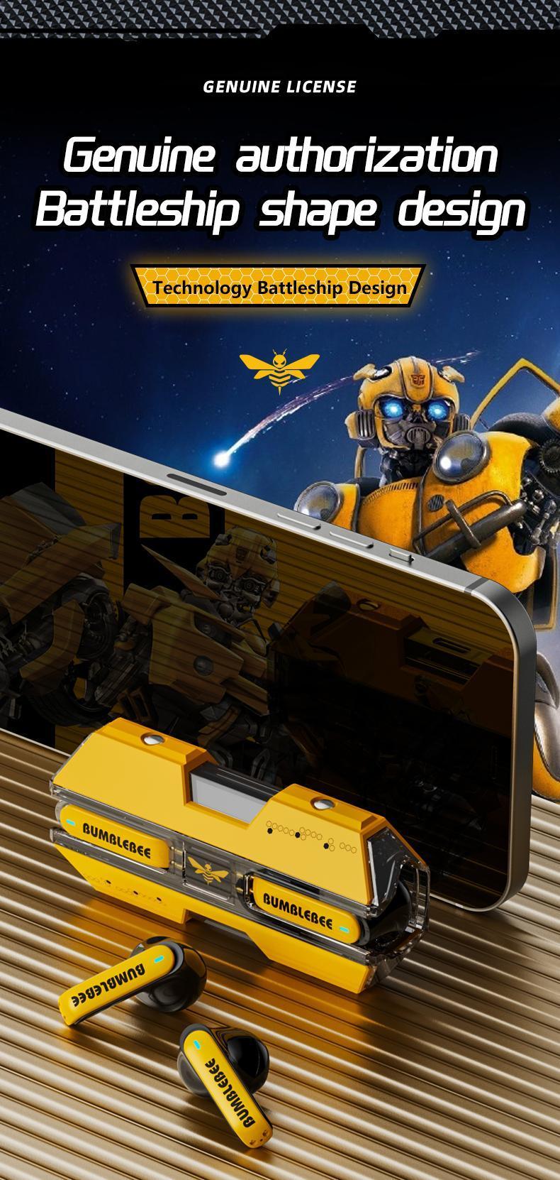 Transformers T01 Bluetooth Headset In-Ear Design Low Latency Headset TWS Wireless HIFI Stereo Headset With Microphone