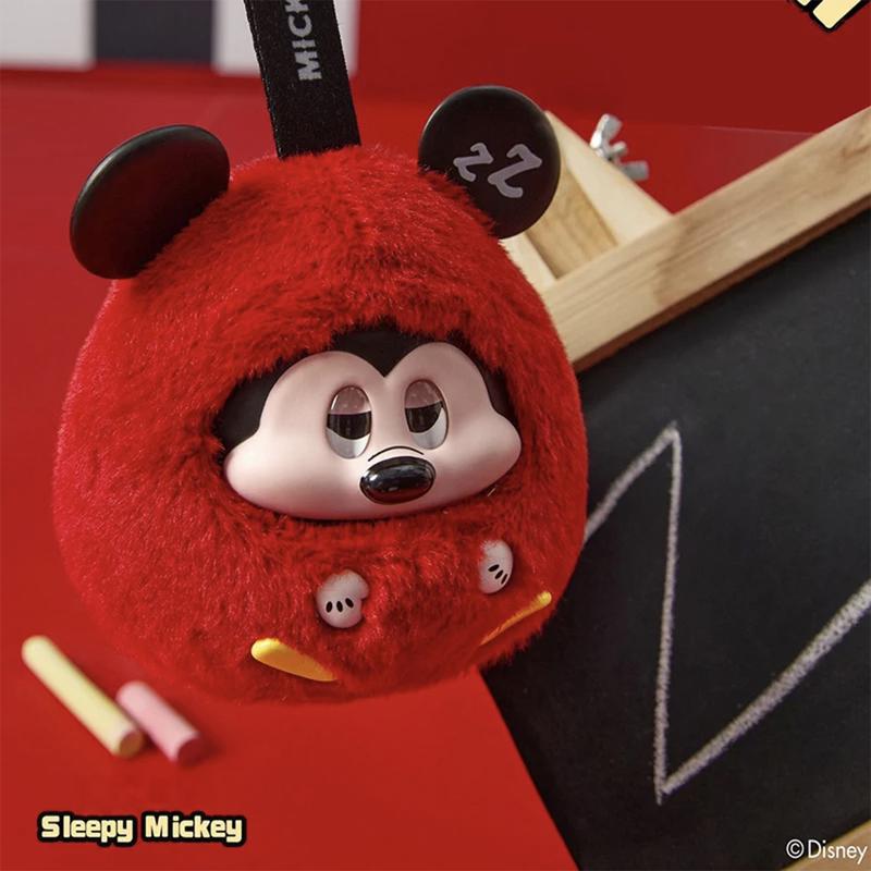 Disney Mickey Fun Collision Series Blind Box Keychain Soft Vinyl Plush Mini Doll Pendant Surprise Cartoon Figure Bag Charm Gift for Kids Her Him Collectible Cute Accessory Valentine Gift for Girlfriends