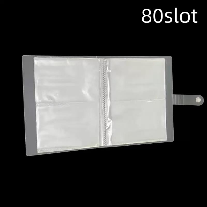 Nail Sticker Storage Book, 1 Count 80/120/160 Slot Nail Art Sticker Collection Book, Nail Tool Organizer Display Notebook