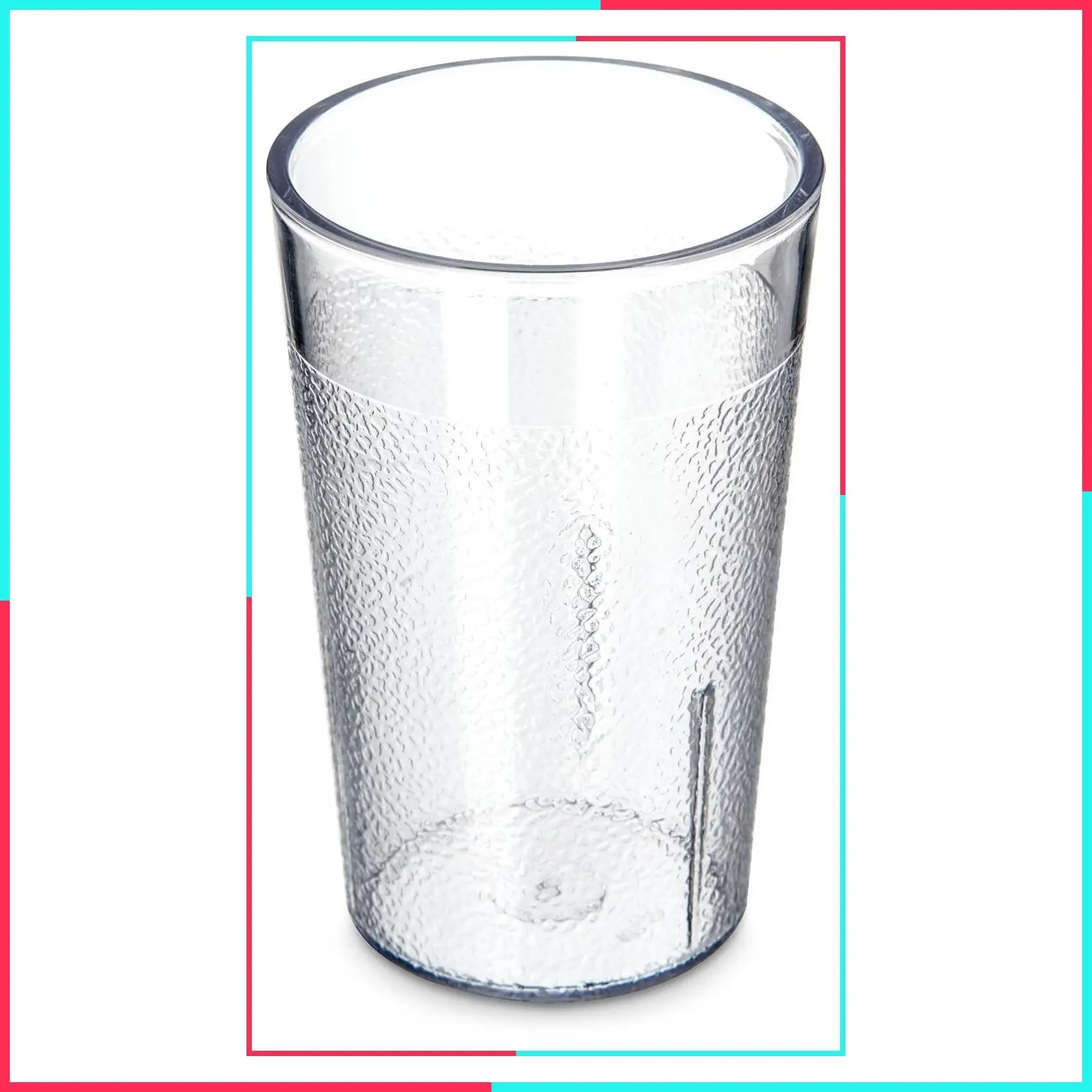 Stackable Shatter-Resistant Plastic Tumbler, 5 oz., Clear (Pack of 6)
