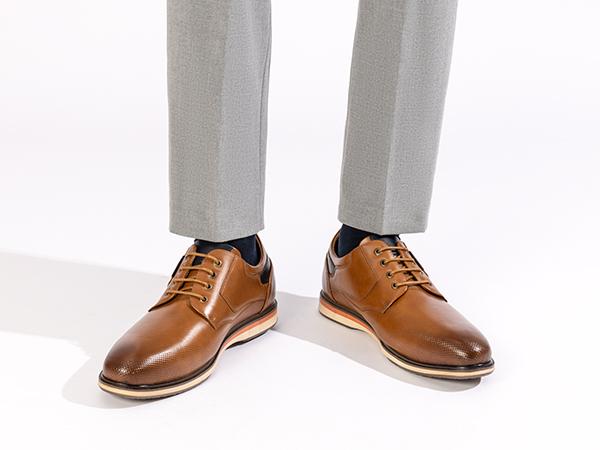 Bruno Marc Men's Wide Lace-Up Casual Dress Sneakers