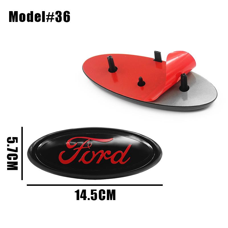 22.3cm 14.5cm Car Styling Logo Front Grille Emblem Rear Trunk Badge Accessories For Ford Mondeo MK2 MK4 F150 F250 F250 GT GT500 Decal For Cars