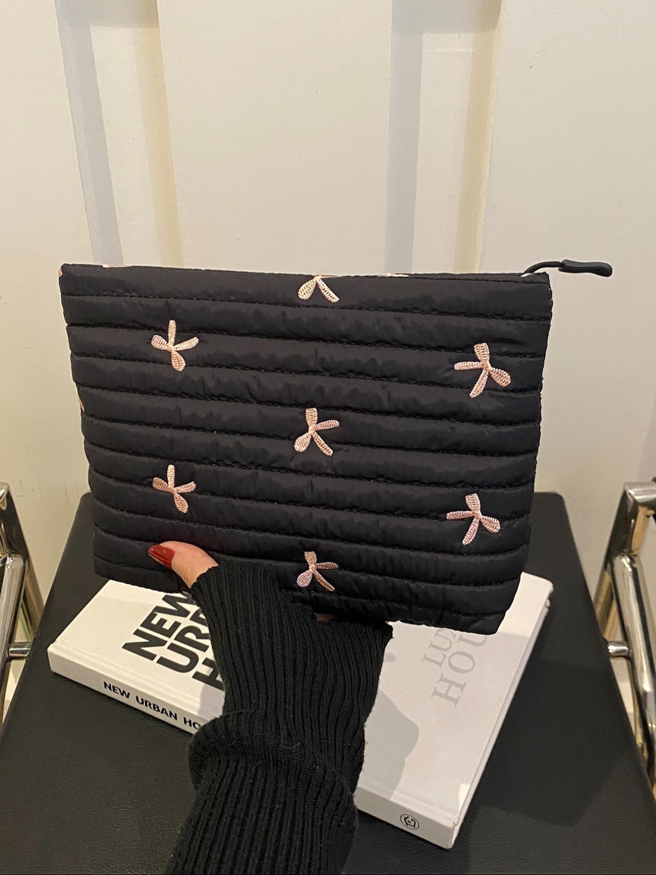 Women's Butterfly Design Handbag, Simple Foldable Storage Bag for Travel Gym Work Party Wedding, Perfect for Various Activities, Casual Trendy Purse