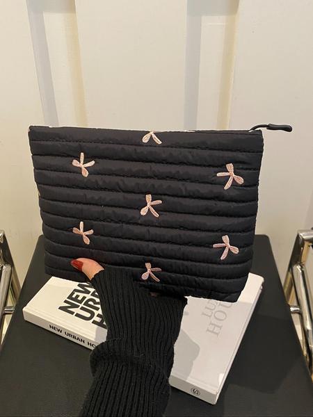 Women's Butterfly Design Handbag, Simple Foldable Storage Bag for Travel Gym Work Party Wedding, Perfect for Various Activities, Casual Trendy Purse