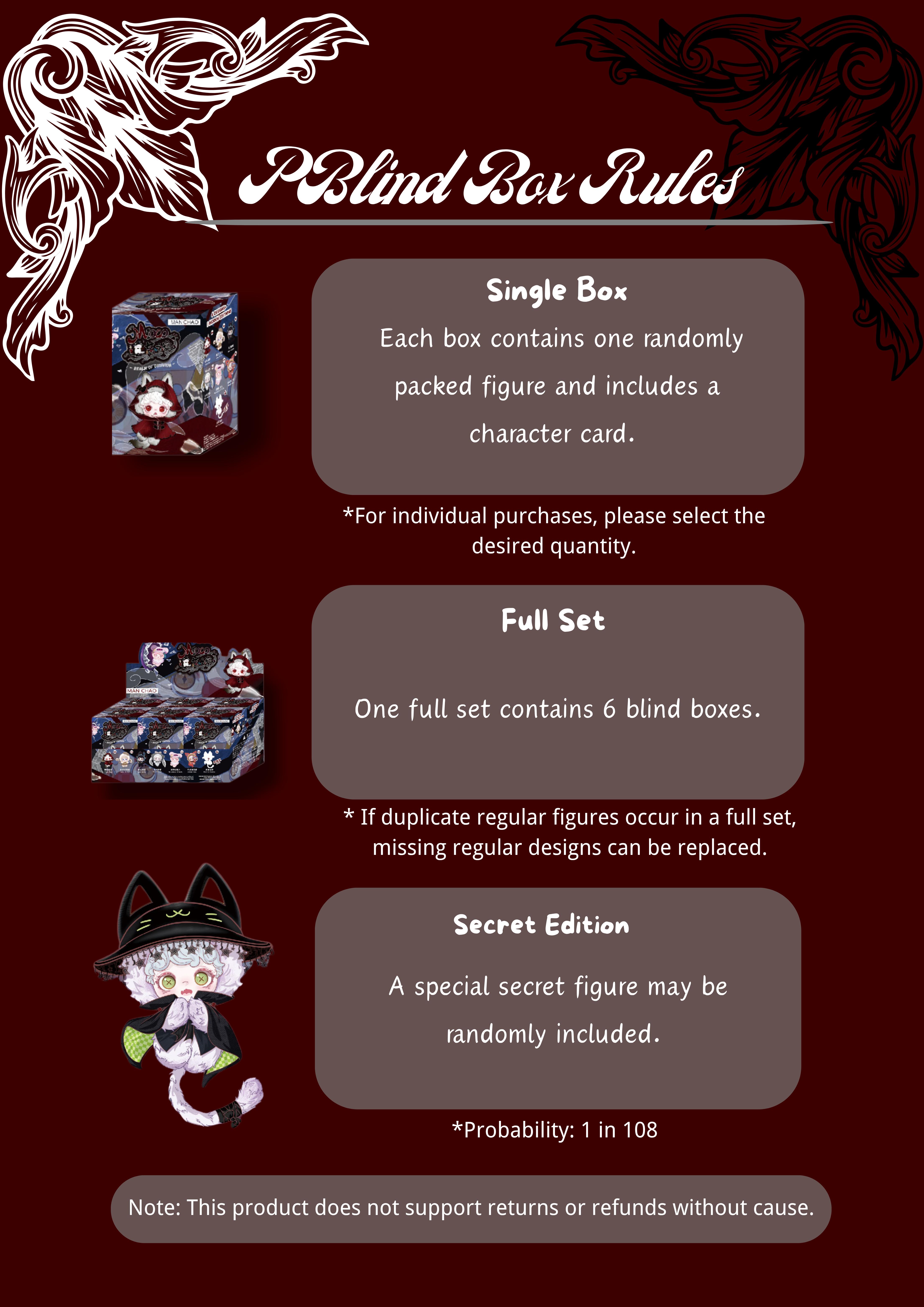 Mioco Forgotten Realm Series Plush Blind Box Caixa Caja Cute Dolls Girls Boys Gift Mystery Box Bag Pendant