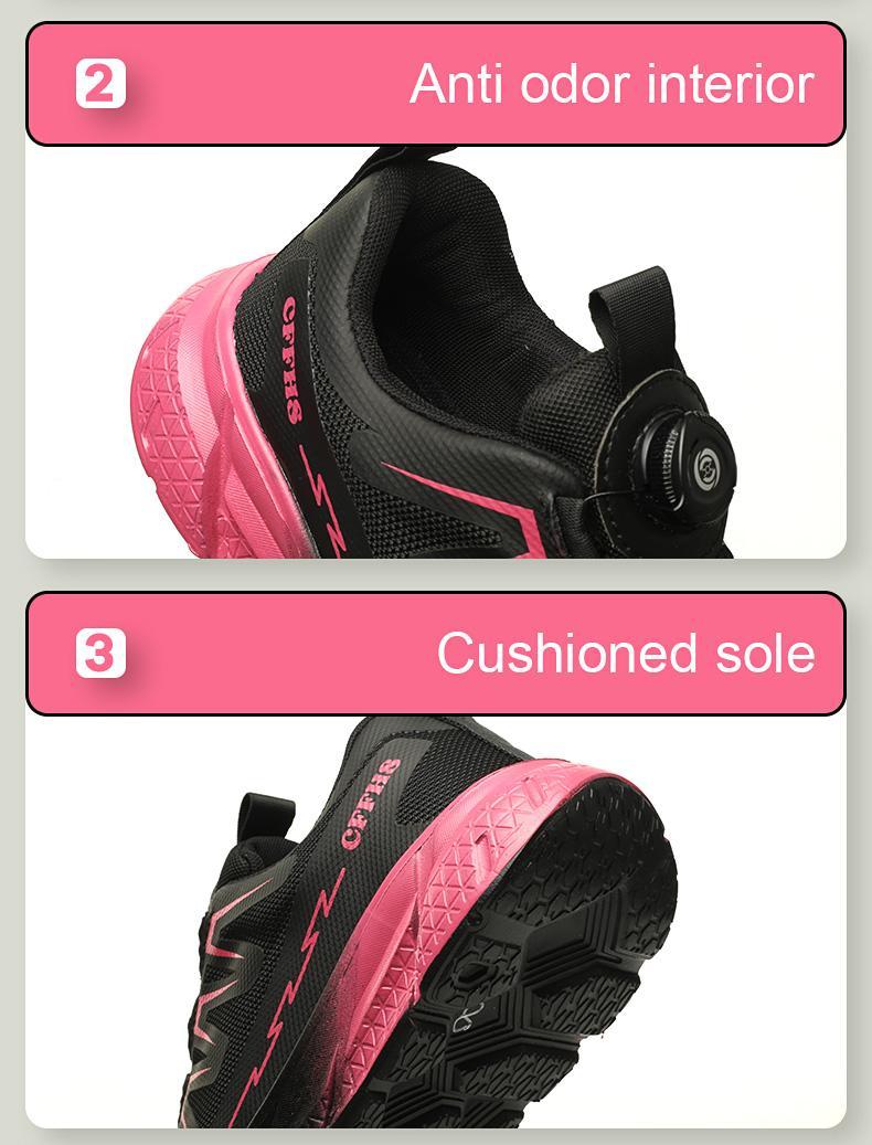 Women's Work Shoes Stylish Breathable Safety Anti-Smash Anti-Puncture Labor Protection Shoes Size 7-12