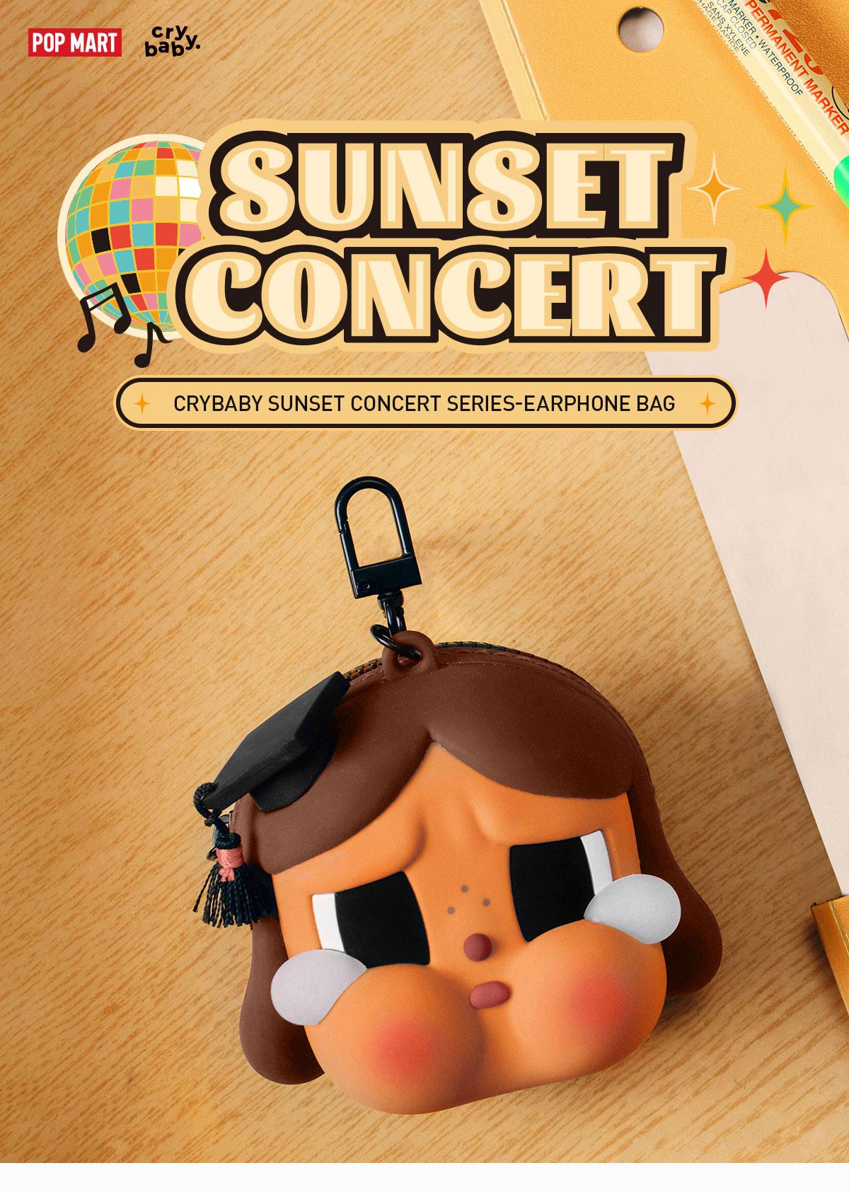 POP MART CRYBABY Sunset Concert Series-Earphone Bag fs