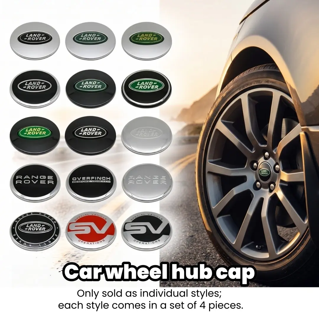 4 Pack Split Style Wheel Skins, Full Rim Snap-On Wheel Protective Shells, Reduce Curb Rash and Block Road Dust, Compatible with Range Rover, Range Rover Sport, Range Rover Velar, Range Rover Evoque, Defender, Discovery, Discovery Sport, Luxury SUV Exterio