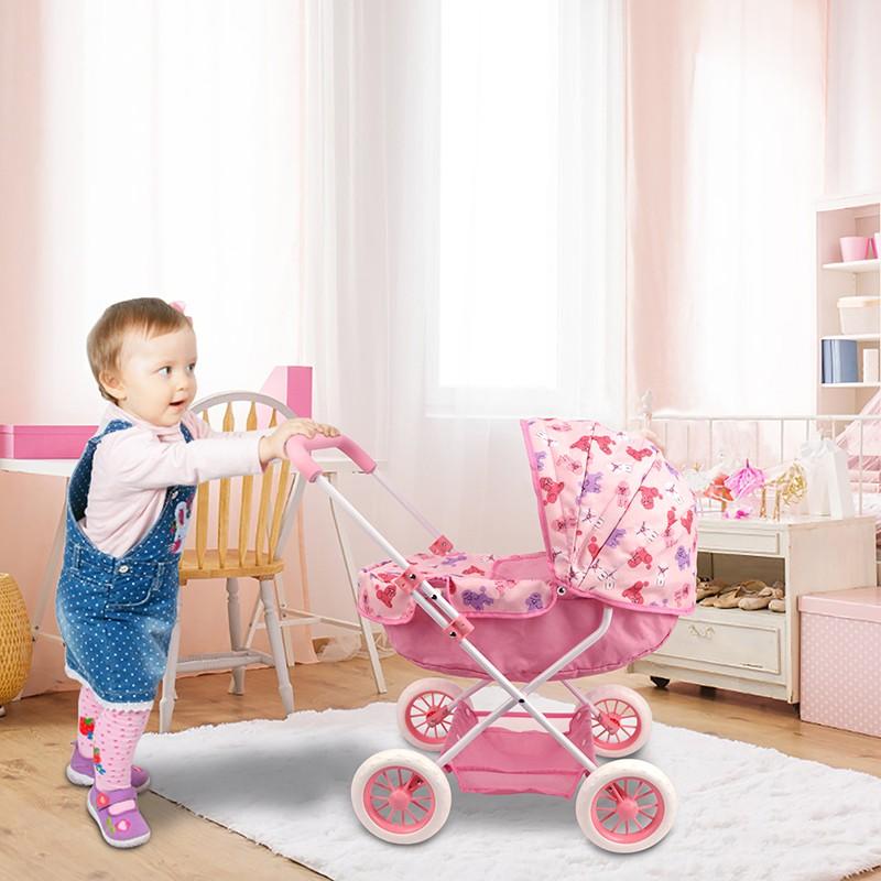 Anivia Brand Doll Stroller, Fits 11-18 Inch Dolls, Suitable for Kids over 3 Years, Perfect Holiday Gift, Christmas Present, Birthday Gift