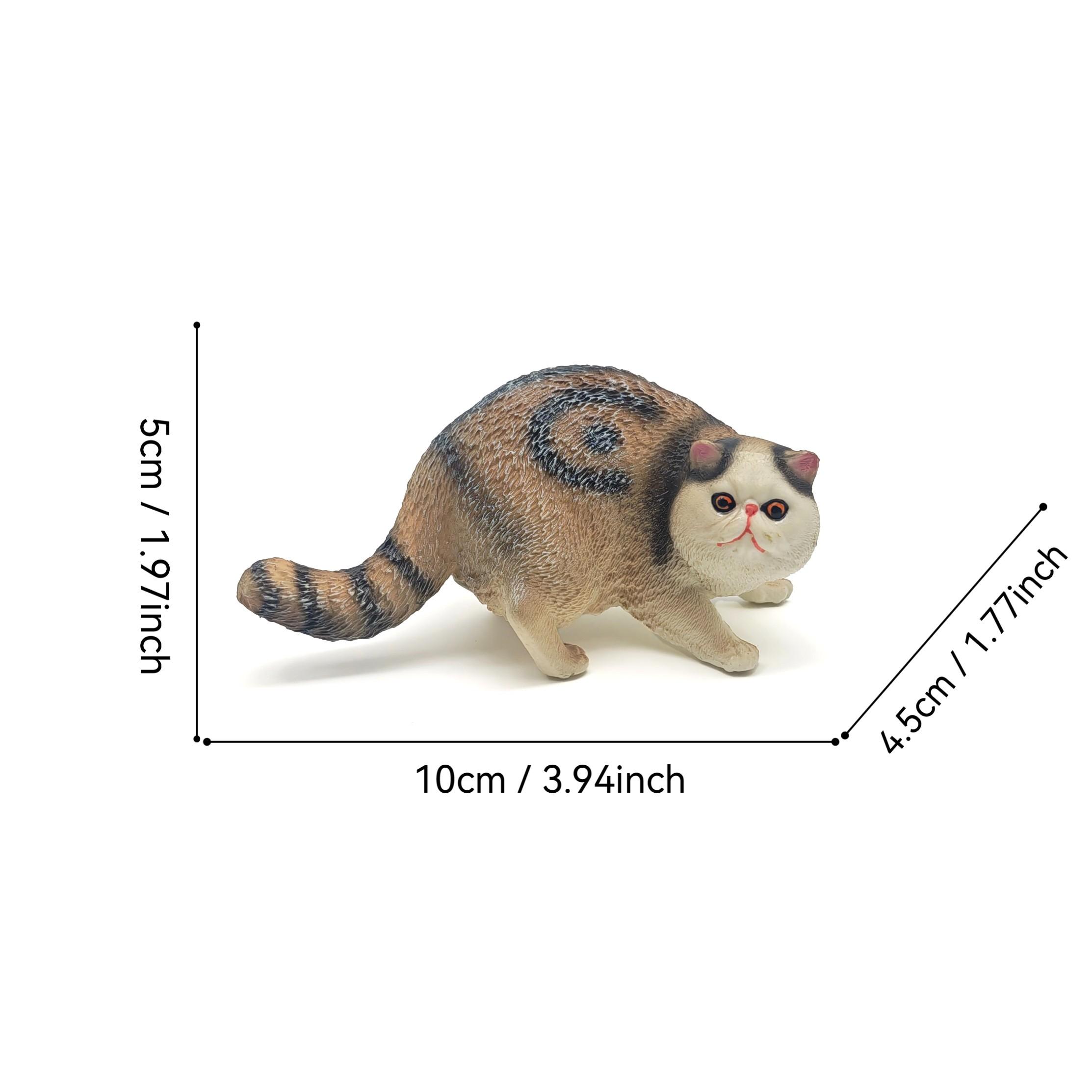 High Precision Cat Sculpture, Realistic PVC Home Decor, Office and Living Room Decoration, Garden Ornament, Desktop Display, Bonsai Decoration