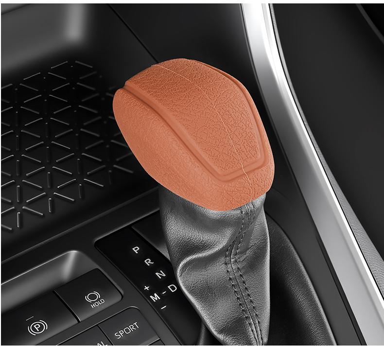 1 piece Car Automatic Gear Lever Shift Handle WaterProof Decoration Cover Shift Handle Knob Cover Kit Non-Slip Wear-resistant Silicone Protective Cover Direct Install Car Supplies Interior Accessories Corolla RAV4 Highlander Venza Harrier Camry For Toyota