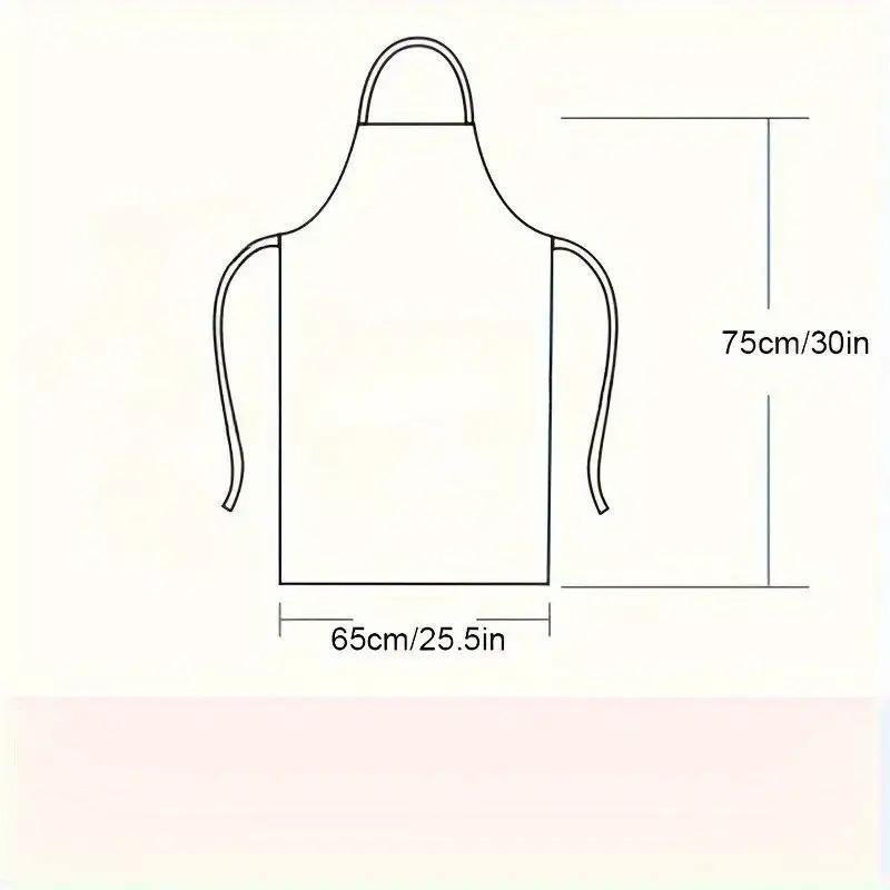 of 2 Durable Polyester Adjustable Neck Aprons with 2 Large Pockets - Neutral Color, Perfect for Cooking, Grilling, Barbecuing, Christmas Crafts, Machine Washable, Kitchen Cooking Aprons, Grilling Aprons | Adjustable Aprons | Polyester Aprons