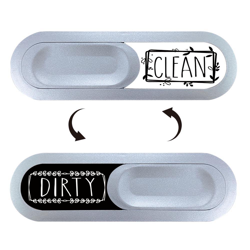 Metallic Silver Color Dishwasher Status Indicator, Easy Install No Drilling, Dual State Switch, Ideal for Home & Commercial Kitchens