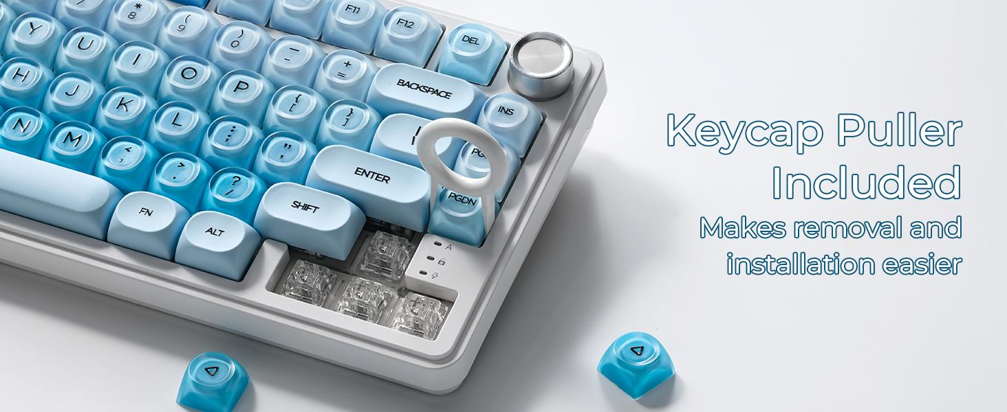 Keycaps Only!!! XVX Foundation/Pink Blush/Uyuni Dreams/Berry Kiss HOA Profile Translucent Keycap Set PBT+PC 132-Key（only keycap, not include a keyboard）