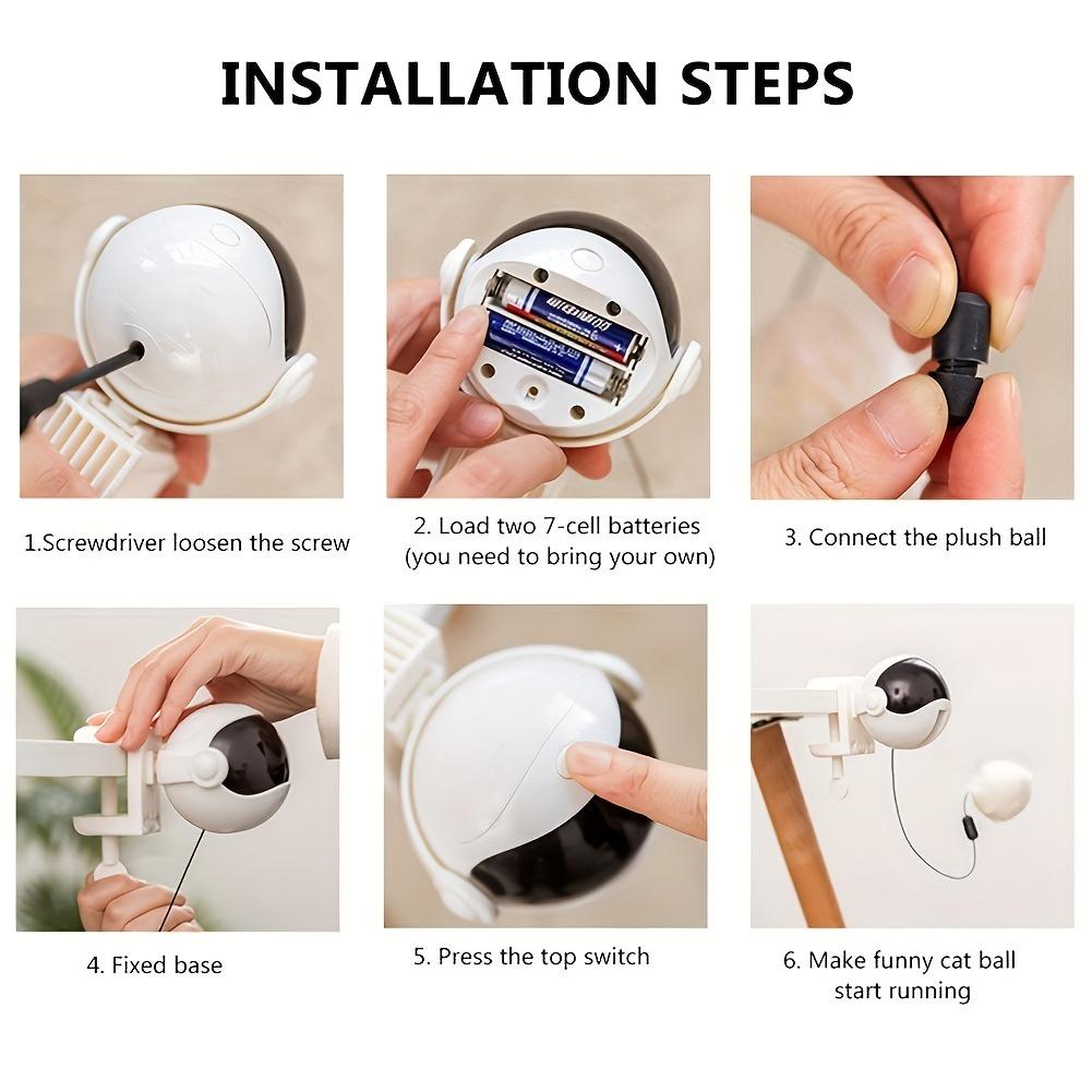 New Automatic Elevating Ball Electric Cat Toy, Automatic Rolling Ball, Interactive Pet Supplies, Smart Companion for Medium Large Cats, Self-Entertainment