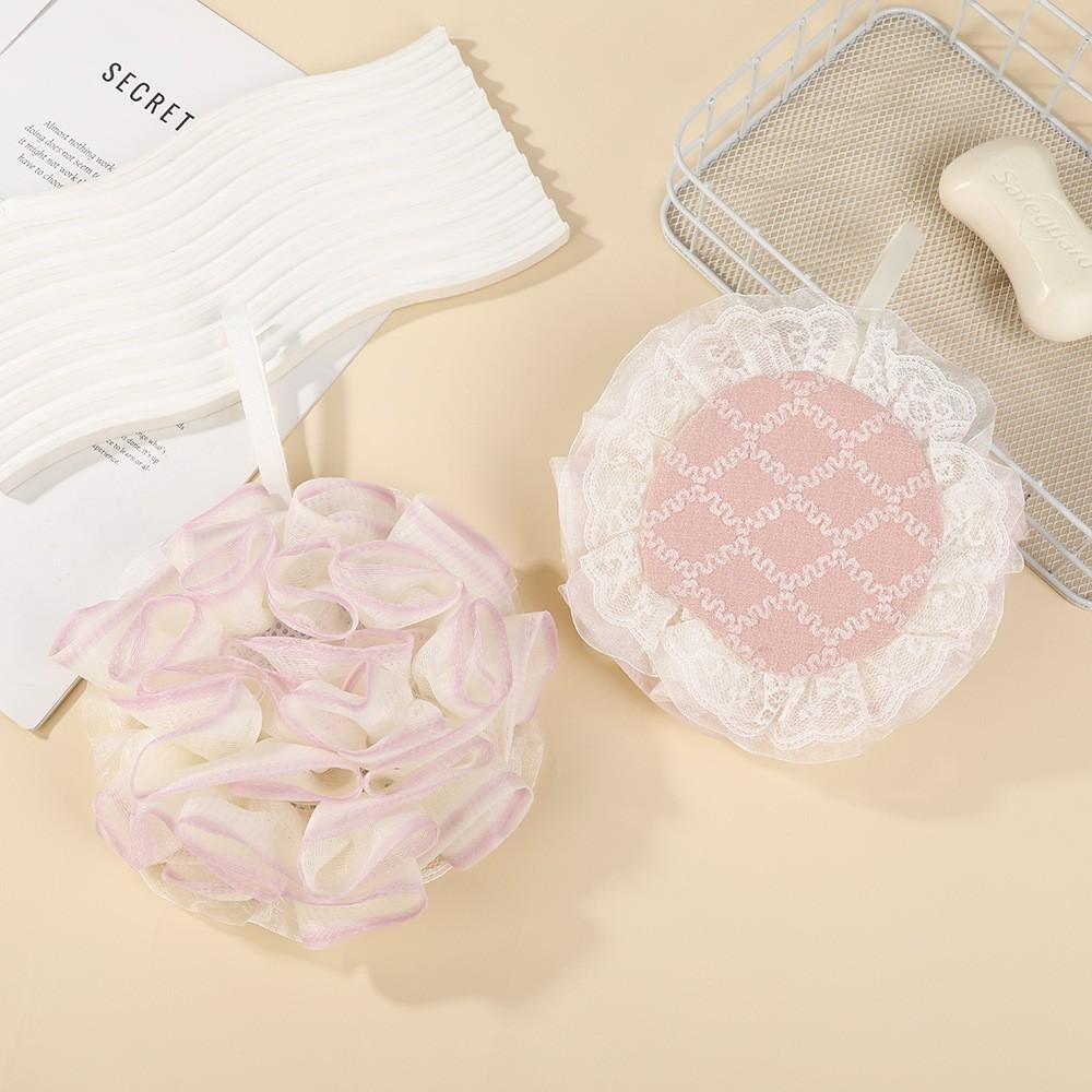 Two-In-One Bath Towel with Soap Holder, Foaming Net Bag for Rich Lather, Thickened Body Wash Brush, Daily Shower Essentials